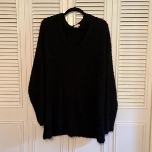 SO Black V-Neck Sweater Knit